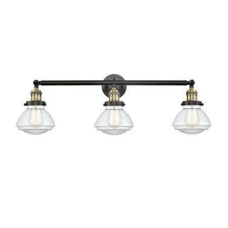 Innovations 205-BAB-S-G322 Olean 3 Light Bath Vanity Light part of the Franklin Restoration Collection Black Antique Brass
Innovations 205-BAB-S-G322 Olean 3 Light Bath Vanity Light part of the Franklin Restoration Collection Black Antique Brass