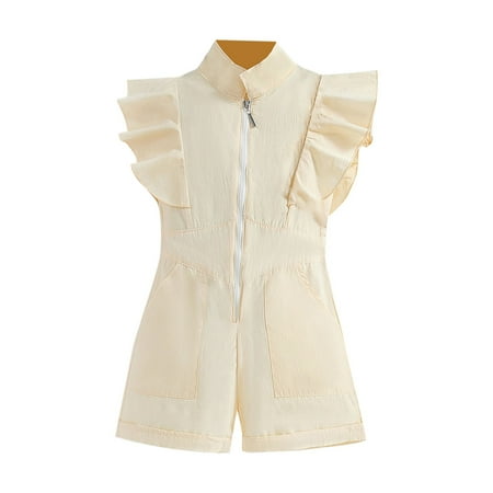 ZRBYWB Kids Baby Girls Romper Short Sleeve Jumpsuit Solid Color Jumpsuit Summer Small Children Flying Sleeve Clothes Cute Summer Clothes
ZRBYWB Kids Baby Girls Romper Short Sleeve Jumpsuit Solid Color Jumpsuit Summer Small Children Flying Sleeve Clothes Cute Summer Clothes