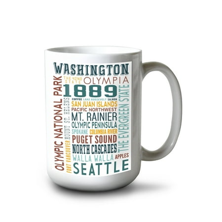 15 fl oz Ceramic Mug Washington Typography Dishwasher & Microwave Safe
15 fl oz Ceramic Mug Washington Typography Dishwasher & Microwave Safe