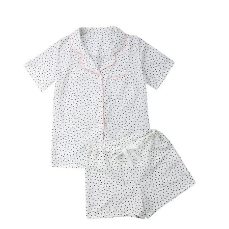 Home Essentials! MIARHB Women s Homewear Suit Short Sleeve Shorts Pajamas Breathable Suit S-2XL
Home Essentials! MIARHB Women s Homewear Suit Short Sleeve Shorts Pajamas Breathable Suit S-2XL