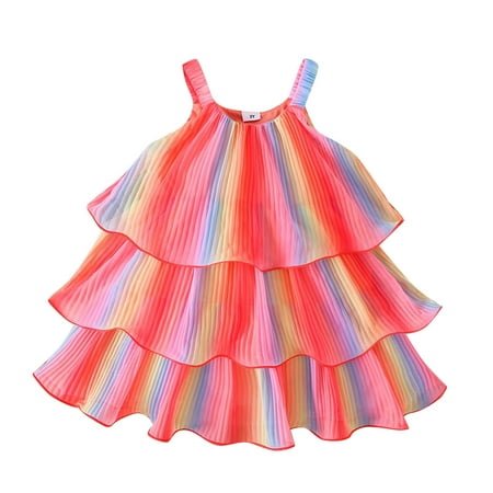 Kids Toddler Baby Girls Dresses Spring Summer Print Colorful Ruffle Sleeveless Princess Dress Baby Girl Clothes
Kids Toddler Baby Girls Dresses Spring Summer Print Colorful Ruffle Sleeveless Princess Dress Baby Girl Clothes