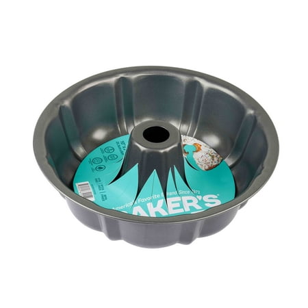 Baker s Secret Nonstick Carbon Steel Fluted Pan 10 Gray