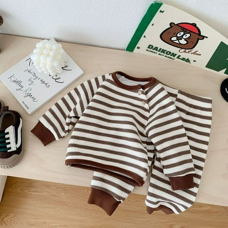 DancePeanut Newborn Infant Knit Baby Boy Girl Clothes Set Winter Waffle Plush Stripe Set Casual Sports Sweater Trousers Kids Clothes Suit
DancePeanut Newborn Infant Knit Baby Boy Girl Clothes Set Winter Waffle Plush Stripe Set Casual Sports Sweater Trousers Kids Clothes Suit