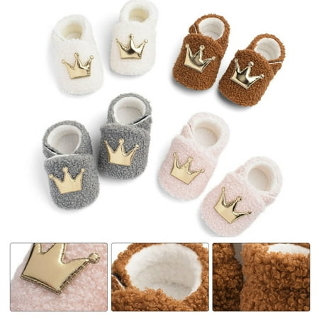 Zhaomeidaxi 1 Pair Infant Baby Girls Boys Fleece Booties Winter Non-Skid Soft Sole Warm Cozy Shoes with Grippers Newborn Toddler First Walkers Slipper
Zhaomeidaxi 1 Pair Infant Baby Girls Boys Fleece Booties Winter Non-Skid Soft Sole Warm Cozy Shoes with Grippers Newborn Toddler First Walkers Slipper