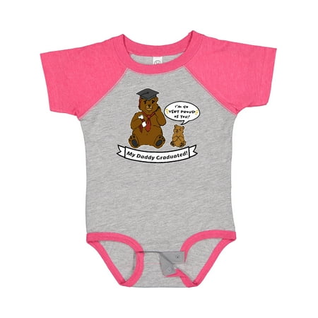 Inktastic I m So Very Proud of You-My Daddy Graduated Bears Gift Baby Boy or Baby Girl Bodysuit