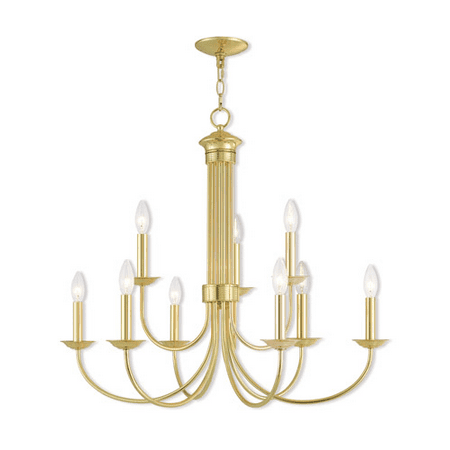 Chandeliers 6 Light With Polished Brass Candelabra 30 inch 360 Watts - World of Crystal 
Chandeliers 6 Light With Polished Brass Candelabra 30 inch 360 Watts - World of Crystal