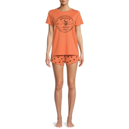 Grayson Social Women s and Women s Plus Sleep Halloween Short Sleeve Tee and Pajama Short Set 2pc
Grayson Social Women s and Women s Plus Sleep Halloween Short Sleeve Tee and Pajama Short Set 2pc