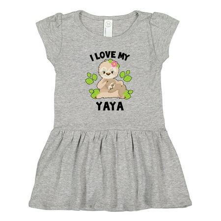 Inktastic Cute Sloth I Love My Yaya with Green Leaves Gift Toddler Girl Dress
Inktastic Cute Sloth I Love My Yaya with Green Leaves Gift Toddler Girl Dress