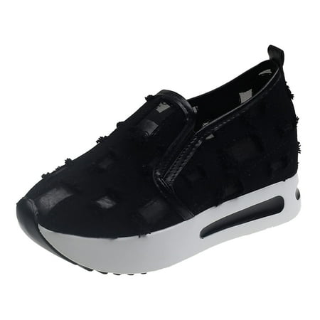 Clearance!Sport Shoes Women OTEMRCLOC Women Ripped Breathable Travel Walking Platform Non-slip Shoes Black 38
Clearance!Sport Shoes Women OTEMRCLOC Women Ripped Breathable Travel Walking Platform Non-slip Shoes Black 38