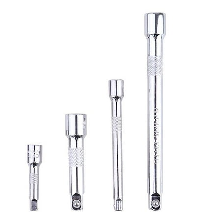 4pcs Extension Bar Set 1/4 3/8 Drive Ratchet Socket Extender Hand Adjustment Tool Extension Socket Drive Hand Tool (silver)
4pcs Extension Bar Set 1/4 3/8 Drive Ratchet Socket Extender Hand Adjustment Tool Extension Socket Drive Hand Tool (silver)