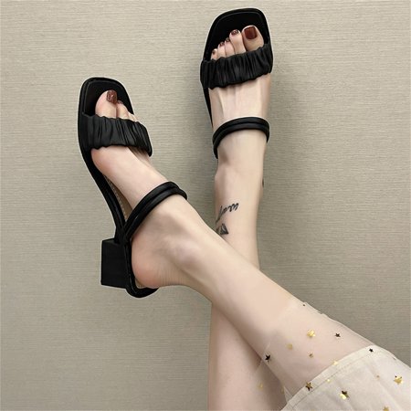 Cuhas Wide Sandals for Women SlippersLadies Sandals And Slippers Dual-purpose Wedges With Square toe Soft Sole
Cuhas Wide Sandals for Women SlippersLadies Sandals And Slippers Dual-purpose Wedges With Square toe Soft Sole