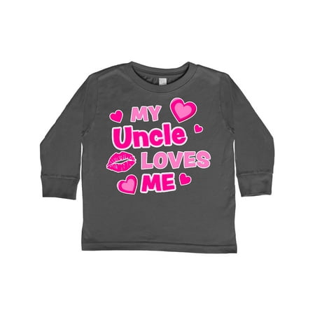 Inktastic My Uncle Loves Me with Hearts and Kiss Gift Toddler Boy or Toddler Girl Long Sleeve T-Shirt
Inktastic My Uncle Loves Me with Hearts and Kiss Gift Toddler Boy or Toddler Girl Long Sleeve T-Shirt