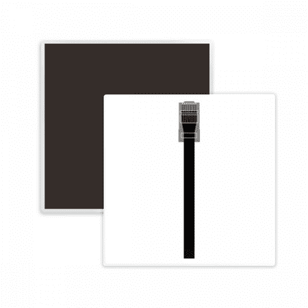 Internet Cable Black Plug Pattern Square Ceracs Fridge Magnet Keepsake Memento
Internet Cable Black Plug Pattern Square Ceracs Fridge Magnet Keepsake Memento