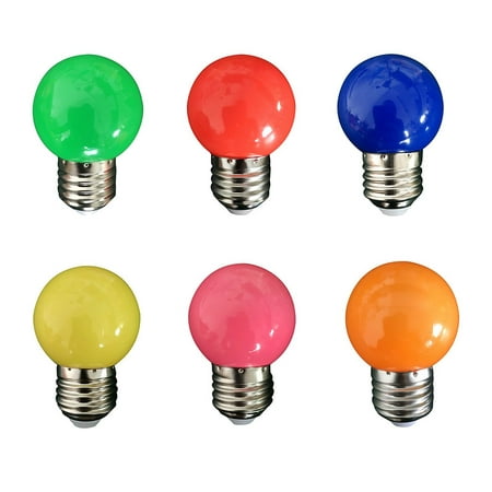 

Clupup 6 Pcs E27 RGB Energy Saving LED Bulb Color Incandescent Party Decoration Bulb