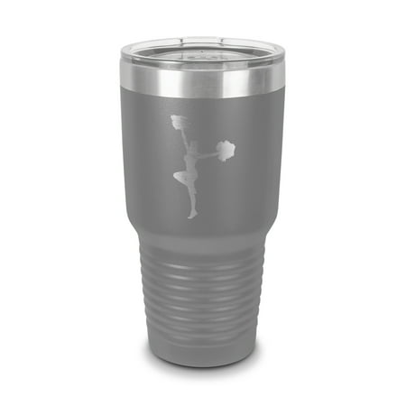 Cheerleading Cheerleader Tumbler 30 oz - Laser Engraved w/ Clear Lid - Stainless Steel - Vacuum Insulated - Double Walled - Travel Mug - cheer v3 - Gray
Cheerleading Cheerleader Tumbler 30 oz - Laser Engraved w/ Clear Lid - Stainless Steel - Vacuum Insulated - Double Walled - Travel Mug - cheer v3 - Gray