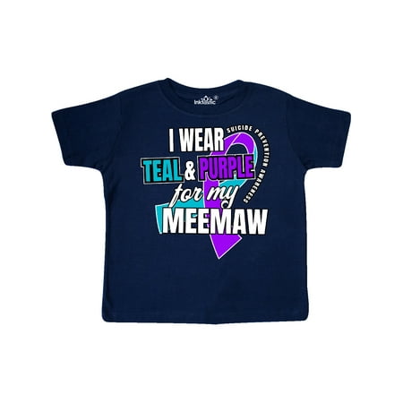 Inktastic Suicide Prevention I Wear Teal and Purple for My Meemaw Gift Toddler Boy or Toddler Girl T-Shirt
Inktastic Suicide Prevention I Wear Teal and Purple for My Meemaw Gift Toddler Boy or Toddler Girl T-Shirt