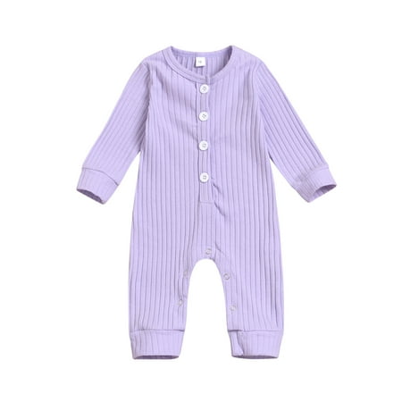 TheFound Newborn Baby Girl Boy Romper Bodysuit Long Sleeve Button Casual Jumpsuit One Piece Pajamas Sleepwear Clothes
TheFound Newborn Baby Girl Boy Romper Bodysuit Long Sleeve Button Casual Jumpsuit One Piece Pajamas Sleepwear Clothes