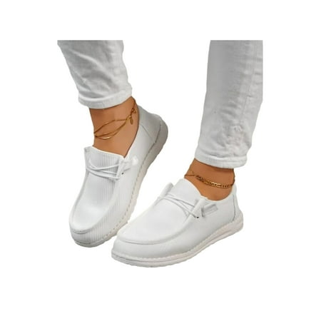 Lumento Canvas Shoe for Women Slip On Sneakers Flat Comfort Shoes Walking Lightweight Casual Flats White 10
Lumento Canvas Shoe for Women Slip On Sneakers Flat Comfort Shoes Walking Lightweight Casual Flats White 10