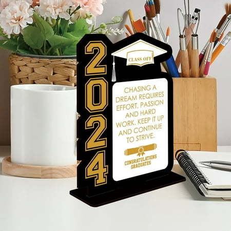 Discount Galore Graduation Photo Frame Wooden Desktop Setup Combination Style for Students Keepsake and Message Bracket Perfect for 2024 Graduation Season Display | Wood black
Discount Galore Graduation Photo Frame Wooden Desktop Setup Combination Style for Students Keepsake and Message Bracket Perfect for 2024 Graduation Season Display | Wood black