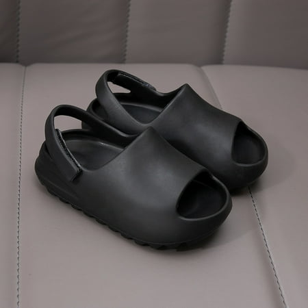 Toyella Summer Middle Aged Toddler Shoes With Sandals And Velcro Black D