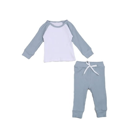 Unisex Infant Baby Clothes Knitted Cotton Long Sleeve Sweatshirts Tops Drawstring Pants Outfit 2PC Pajamas Set
Unisex Infant Baby Clothes Knitted Cotton Long Sleeve Sweatshirts Tops Drawstring Pants Outfit 2PC Pajamas Set
