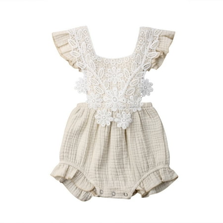 Newborn Baby Girls Lace Romper Jumpsuit Sleeveless Backless Kids Summer girl Cute Clothes 0-18M
Newborn Baby Girls Lace Romper Jumpsuit Sleeveless Backless Kids Summer girl Cute Clothes 0-18M