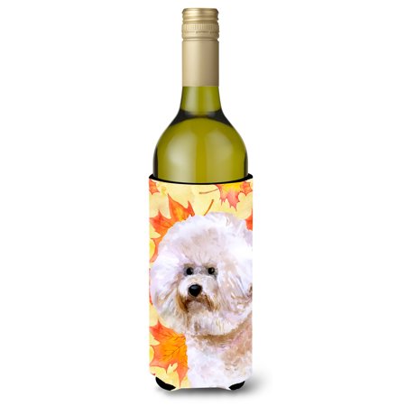 Bichon Frise #2 Fall Wine Bottle Beverge Insulator Hugger BB9966LITERK