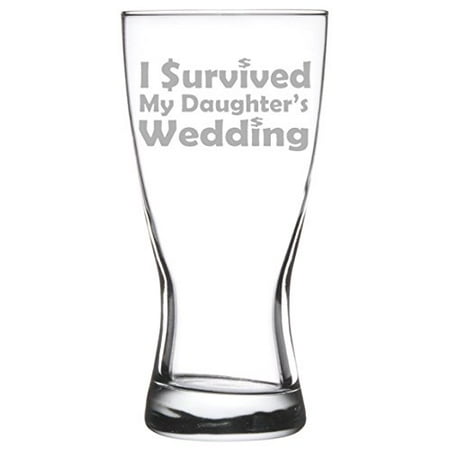 15 oz Beer Pilsner Glass Funny Mom Mother Dad Father of the Bride I survived my daughter s wedding
15 oz Beer Pilsner Glass Funny Mom Mother Dad Father of the Bride I survived my daughter s wedding