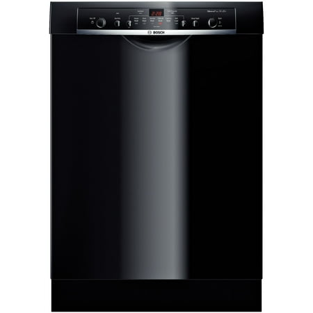 Bosch SHE3AR76UC Ascenta 24; Wide Full Console Built-In Dishwasher with 6 Wash Cycles Quiet 50 dBA 14 Place