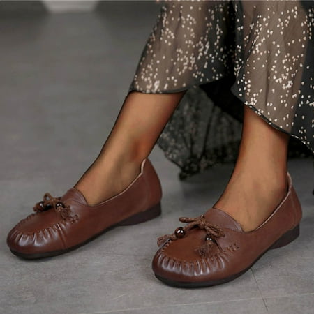 Alueeu Women s casual shoes Single Solid Mouth Shoes Flat Retro Shallow Bowknot Soft Shoes Color Sole Women s Casual Shoes
Alueeu Women s casual shoes Single Solid Mouth Shoes Flat Retro Shallow Bowknot Soft Shoes Color Sole Women s Casual Shoes