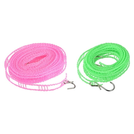 Uxcell 9.84ft/16.4ft Nylon Portable Clothesline Windproof Non Slip Washing Line Green/Pink
Uxcell 9.84ft/16.4ft Nylon Portable Clothesline Windproof Non Slip Washing Line Green/Pink