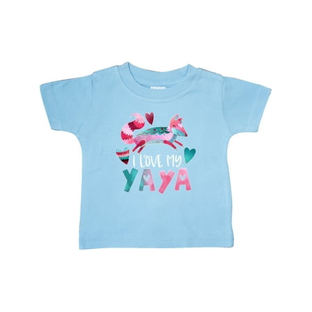 Inktastic I Love My Yaya Pink and Blue Fox with Hearts Gift Baby Boy or Baby Girl T-Shirt
Inktastic I Love My Yaya Pink and Blue Fox with Hearts Gift Baby Boy or Baby Girl T-Shirt