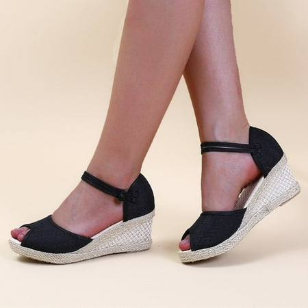 Alueeu Women s sandals Fashion Women s Casual Shoes Breathable Slip-on Outdoor Leisure Wedges Sandals
Alueeu Women s sandals Fashion Women s Casual Shoes Breathable Slip-on Outdoor Leisure Wedges Sandals