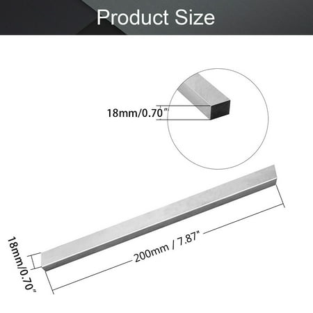 200mm Length HSS Square Bar Milling Turning Bit Lathe Tool 4~20mm Fly Cutter