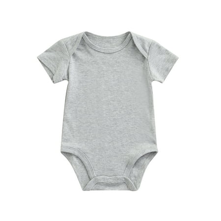 WPNAKS Newborn Baby Boy Girls Jumpsuit Toddler Solid Color Short Sleeve Round Neck Button Summer Romper
WPNAKS Newborn Baby Boy Girls Jumpsuit Toddler Solid Color Short Sleeve Round Neck Button Summer Romper