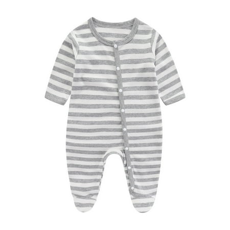 Busydd Cotton Newborn Baby Boy Girl Clothes Unisex Toddler Romper Cute Print Round Neck Baby Girl Romper Long Sleeve Button Baby Boy Rompers Jumpsuit 0-12 Months
Busydd Cotton Newborn Baby Boy Girl Clothes Unisex Toddler Romper Cute Print Round Neck Baby Girl Romper Long Sleeve Button Baby Boy Rompers Jumpsuit 0-12 Months