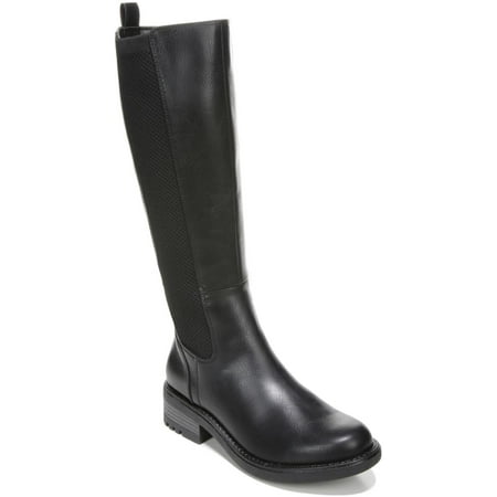 LifeStride Womens Kent Faux Leather Wide Calf Knee-High Boots
