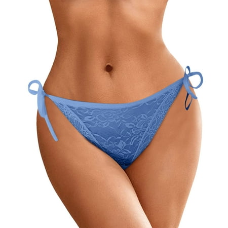 Zuwimk Womens Panties Women Mesh Thongs Panties Bikini Lightweight No Show Underwear Blue One Size 
Zuwimk Womens Panties Women Mesh Thongs Panties Bikini Lightweight No Show Underwear Blue One Size