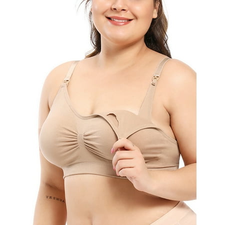 Niuer Ladies Maternity Bras Breastfeeding Bralette Plus Size Nursing Bra Seamless Bralettes Pregnancy Beige 2XL
Niuer Ladies Maternity Bras Breastfeeding Bralette Plus Size Nursing Bra Seamless Bralettes Pregnancy Beige 2XL