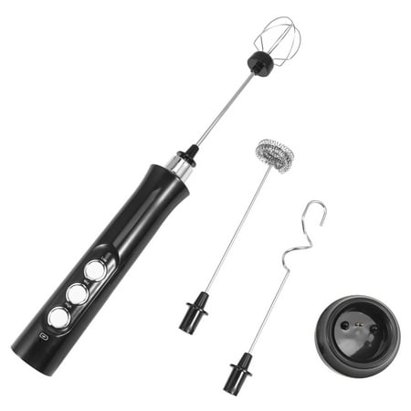 Rechargeable Whisk 1 Set Usb Rechargeable Electric Egg Whisk Egg Blender Egg Stirrer Replaceable Three-Head Cream Frother Cream Foamer (Black)
Rechargeable Whisk 1 Set Usb Rechargeable Electric Egg Whisk Egg Blender Egg Stirrer Replaceable Three-Head Cream Frother Cream Foamer (Black)