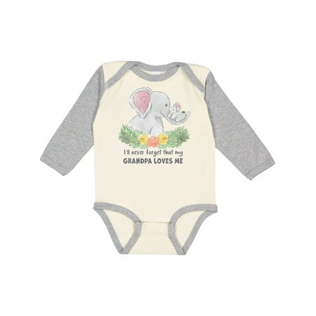 Inktastic I ll Never Forget That My Grandpa Loves Me Cute Elephants Gift Baby Boy or Baby Girl Long Sleeve Bodysuit
Inktastic I ll Never Forget That My Grandpa Loves Me Cute Elephants Gift Baby Boy or Baby Girl Long Sleeve Bodysuit