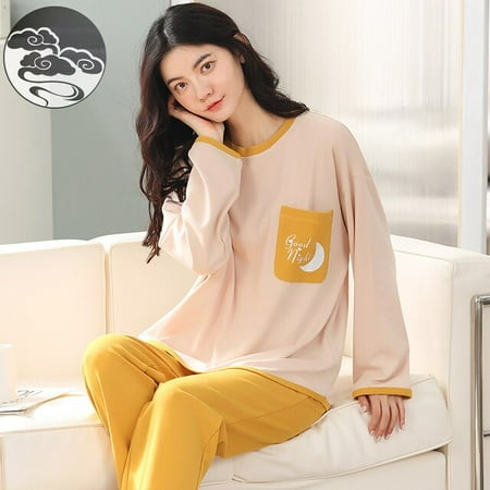 QWZNDZGR Spring Autumn Elegant Women s Sleep Pajama Long Sleeved Woman Pajama Sets Cartoon Pyjamas Cotton Sleepwear M-2XL Lounge Fashion
QWZNDZGR Spring Autumn Elegant Women s Sleep Pajama Long Sleeved Woman Pajama Sets Cartoon Pyjamas Cotton Sleepwear M-2XL Lounge Fashion