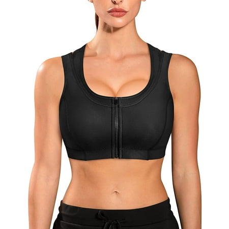 Nebility Front Zipper Sports Bras for Women High Impact Racerback Bra Padded Workout Bra Wirefree Tops(Black Large)
Nebility Front Zipper Sports Bras for Women High Impact Racerback Bra Padded Workout Bra Wirefree Tops(Black Large)