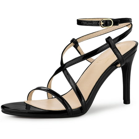 Unique Bargains Women s Strappy Slingback Open Toe Stiletto Heel Sandals