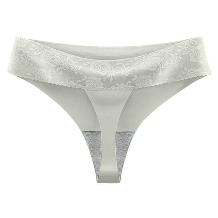 Lace Underwear for Women Mid Low Waist Lace Thong Ice Silk Seamless Comfortable Cotton Crotch Briefs Comfy Knickers
Lace Underwear for Women Mid Low Waist Lace Thong Ice Silk Seamless Comfortable Cotton Crotch Briefs Comfy Knickers