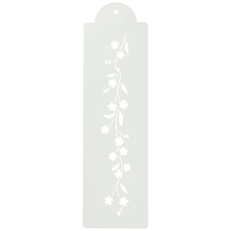 Forget Me Not Cake Stencil Side by Designer Stencils
