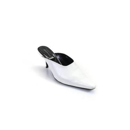 Pre-owned|Dorateymur Womens Leather Pointed Toe Slide On Mules Pumps White Size 41 11
Pre-owned|Dorateymur Womens Leather Pointed Toe Slide On Mules Pumps White Size 41 11