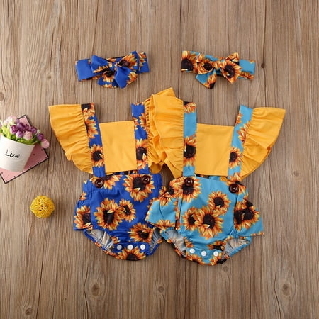 Newborn Baby Girl Sunflower Print Romper Bodysuit Jumpsuit Summer Outfit Clothes
Newborn Baby Girl Sunflower Print Romper Bodysuit Jumpsuit Summer Outfit Clothes