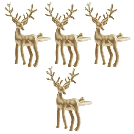 4Pcs Metal Napkin Buckles Reindeer Shaped Napkin Rings Exquisite Tissue Buckle
4Pcs Metal Napkin Buckles Reindeer Shaped Napkin Rings Exquisite Tissue Buckle