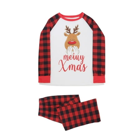 Frehsky matching family outfits Family Pajamas Sets Christmas Letter Deer Print Top And Plaid Pants Sleepwear For Mom 
Frehsky matching family outfits Family Pajamas Sets Christmas Letter Deer Print Top And Plaid Pants Sleepwear For Mom